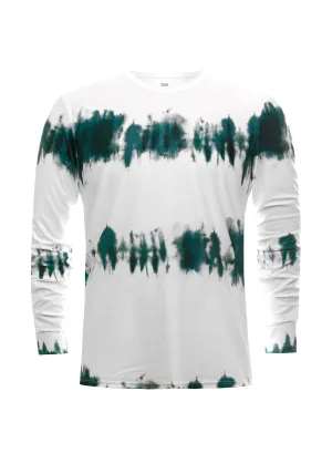 107239-440 | TIDE DYE L/S CREW | EVERGREEN