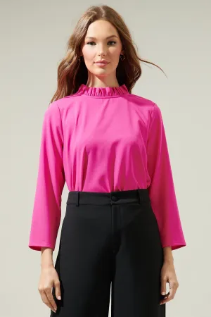 Astana Mock Neck Blouse