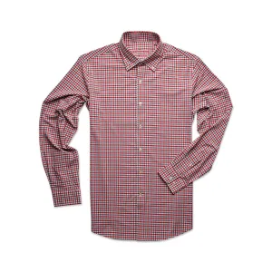 Deep Ellum Performance Woven Button Down - Crimson