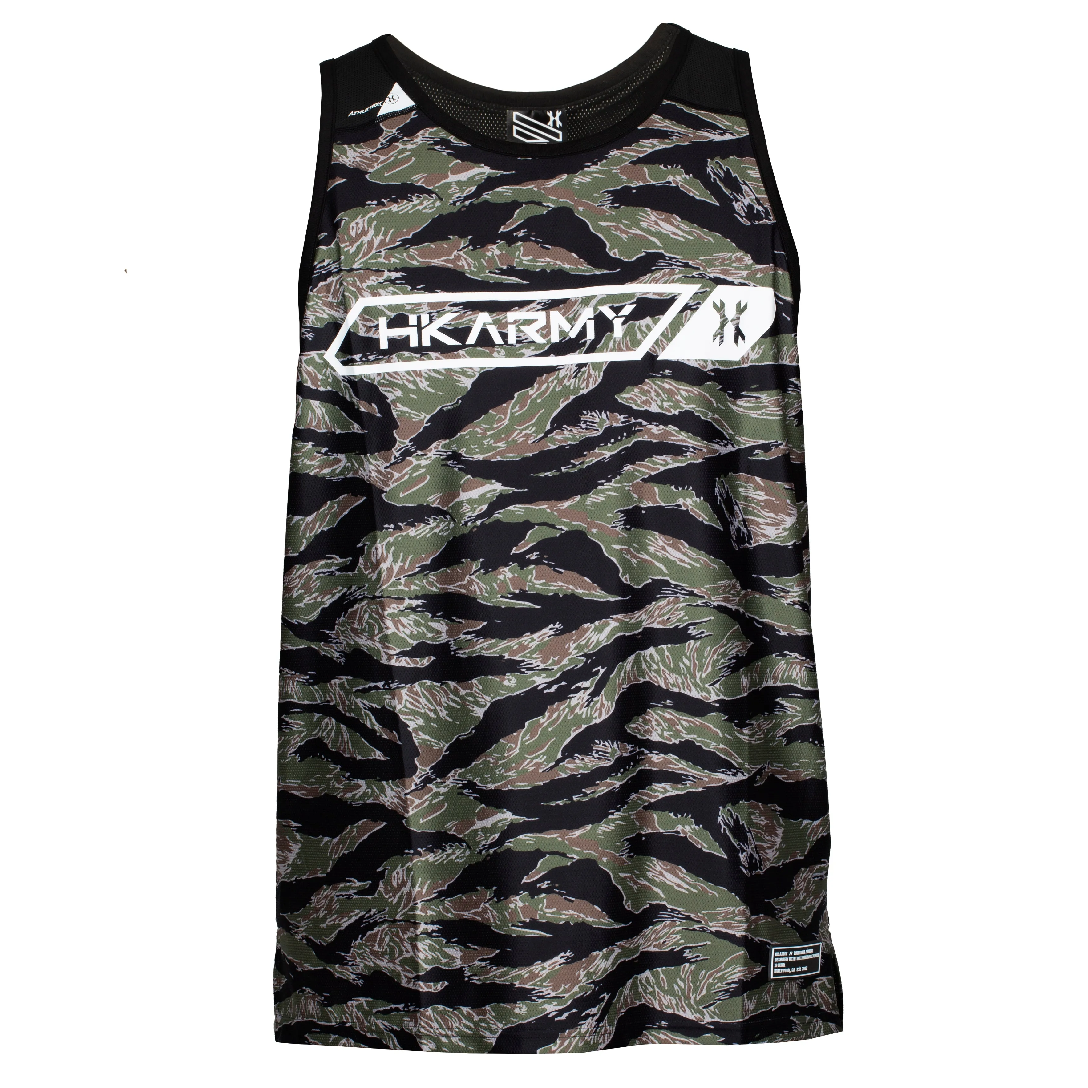 Tiger Camo Athletex Tank Top with Flex Fit - Optimal E-commerce Product Title.