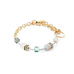 GeoCUBE® Iconic Boho bracelet gold-multicolour