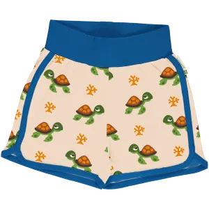 Maxomorra Turtle Organic Cotton Jersey Runner Shorts