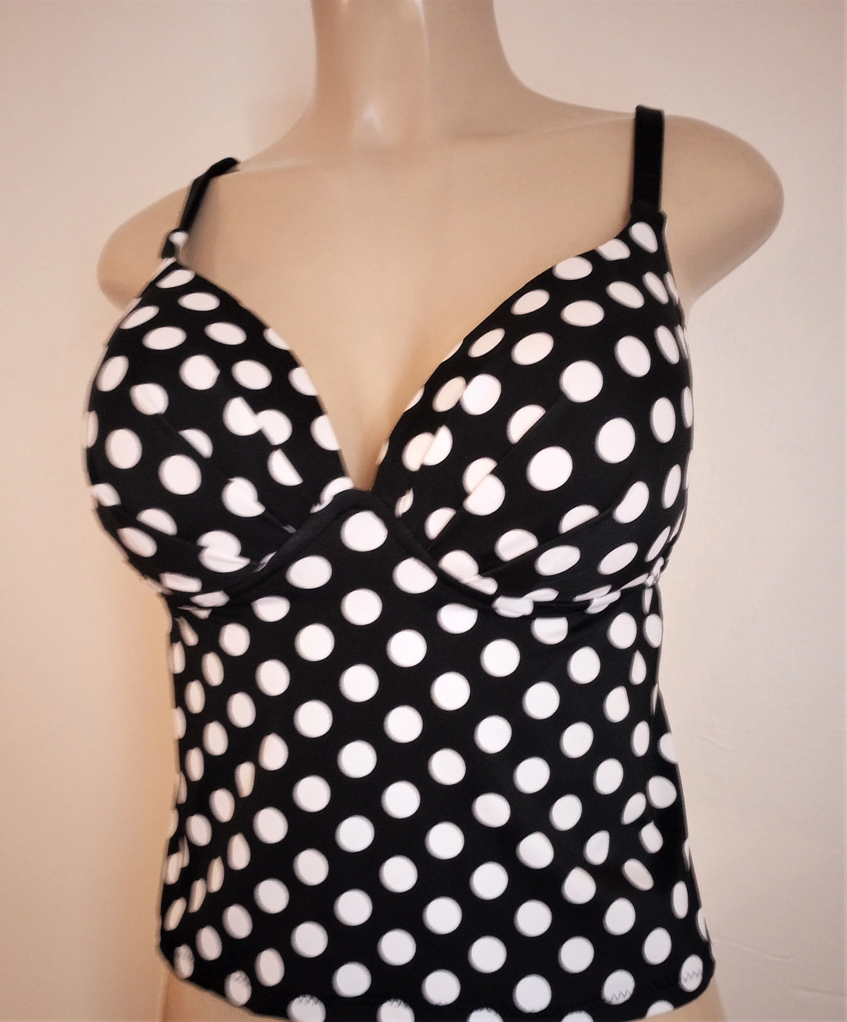 Push Up Underwire Tankini Open Back