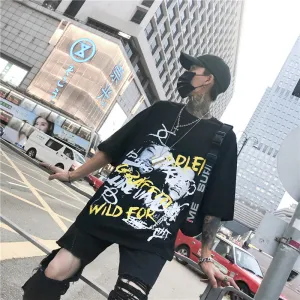 spray graffiti oversized T-shirt