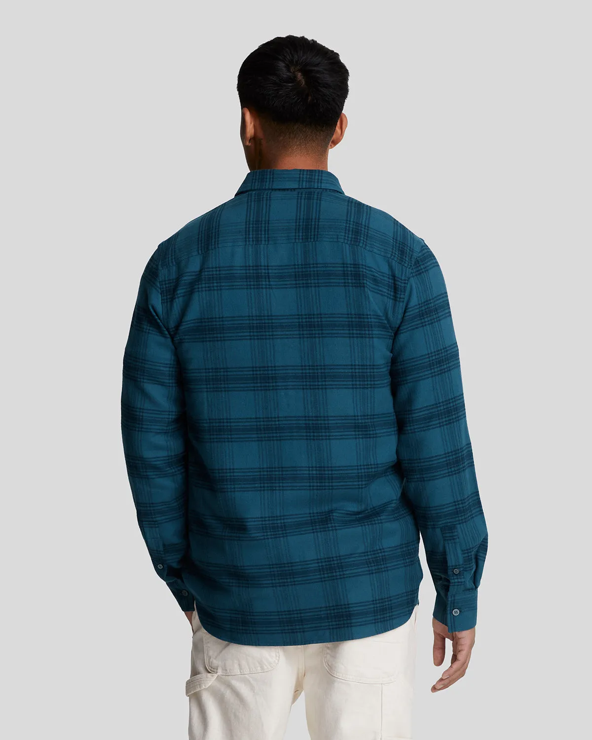 Tonal Check Flannel Shirt